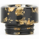 810 Resin Drip Tip Gold Flake Black