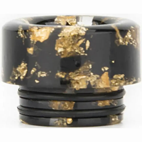 810 Resin Drip Tip Gold Flake Black