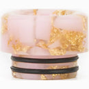 810 Resin Drip Tip Gold Flake Pink