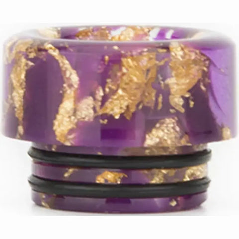 810 Resin Drip Tip Gold Flake Purple