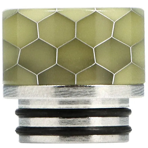 810 Resin Drip Tip Metal Base Cobra Yellow