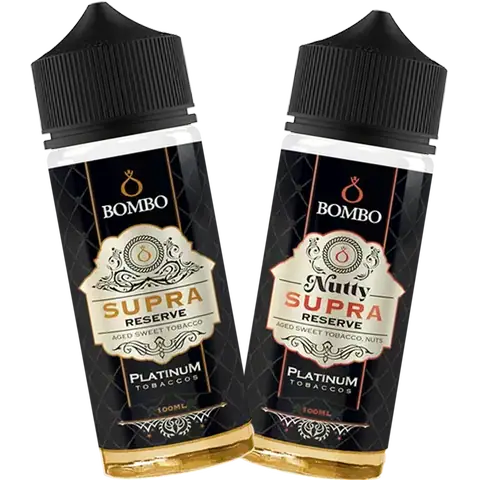 Bombo Platinum Tobaccos 100ml: Rich Tobacco & Caramel E-Liquid
