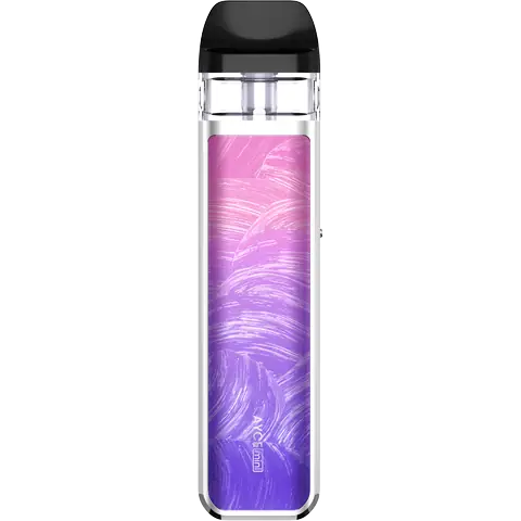 Dovpo Ayce Mini Pod Nacre Purple Pink Looking At Back On Clear Background 