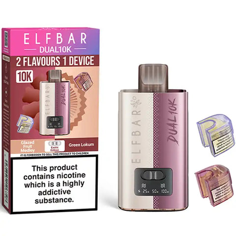 Elf Bar Dual 10k Prefilled Vape Pod Kit Exotic Edition