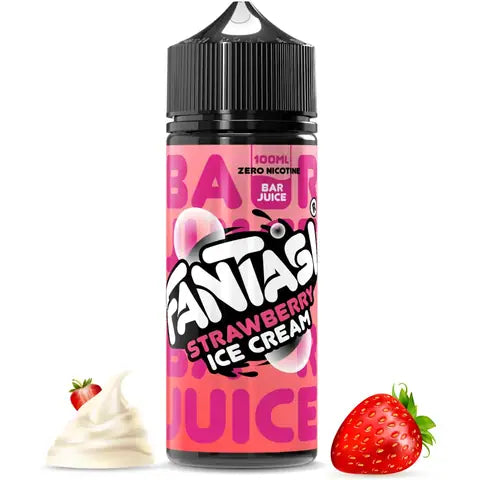 Fantasi Bar 50/50 100ml Vape Juice Strawberry Ice Cream
