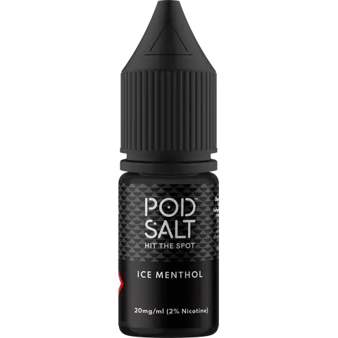Pod Salt Core 10ml Nic Salts Ice Menthol Flavour In Clear Background