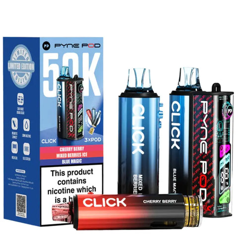 Pyne Click 50k Prefilled Pod Kit Berry Edition