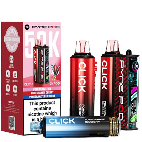 Pyne Click 50k Prefilled Pod Kit Pomegrante Edition