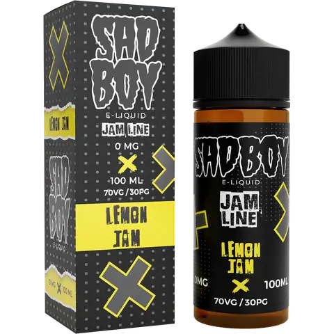SadBoy 100ml Shortfill Vape Juice Lemon Jam