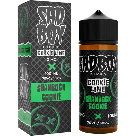 SadBoy 100ml Shortfill Vape Juice Shamrock Cookie