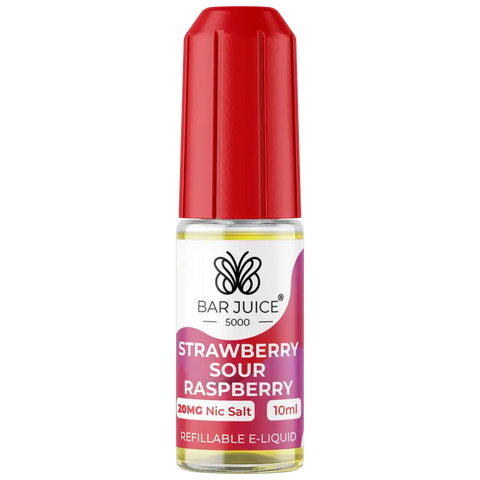 Bar Juice 5000 Strawberry Sour Raspberry Nic Salt 20mg