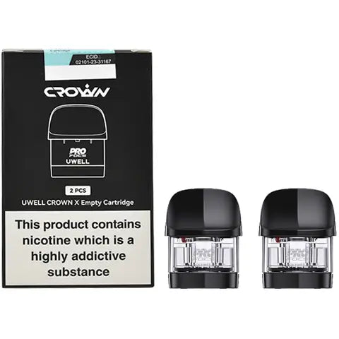 Uwell Crown X Replacement Pods - Top Fill & 2ml Capacity Uwell Crown X Replacement Pods - Top Fill & 2ml Capacity