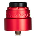 Asgard Mini 25mm RDA By Vaperz Cloud Brushed Red (Aluminium Top Cap) On White Background