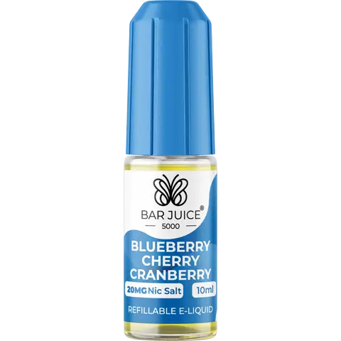 Bar Juice 5000 Nic Salt E-Liquids Blueberry Cherry Cranberry