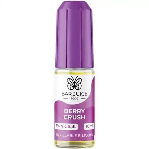 Bar Juice Nic Salt E-Liquids Berry Crush / 10mg On White Background