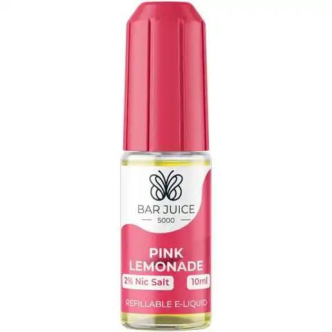 Bar Juice Nic Salt E-Liquids Pink Lemonade / 10mg On White Background
