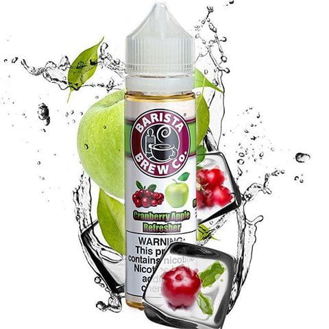 Barista Brew Co Shortfill E-Liquids Cranberry Apple Refresher On White Background