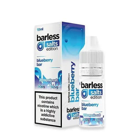Barless Salts 10ml E-Liquids Blueberry / 10mg On White Background