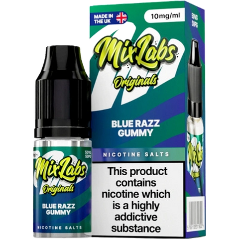 Mix Labs Nic Salts 10ml Blue Razz Gummy