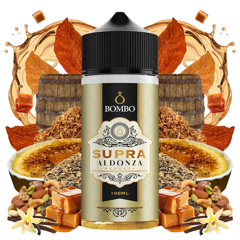 Bombo Platinum Tobacco Supra Aldonza Reserve 100ml Shortfill E-Liquid