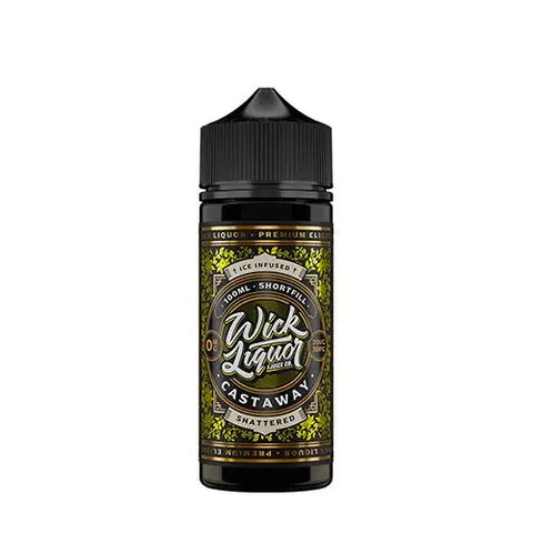 Wick Liquor 100ml Shortfill E-Liquid Castaway Shattered