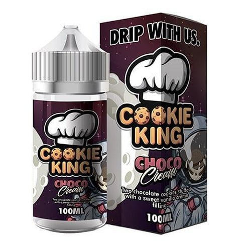 Cookie King 100ml Shortfill E-Liquids Choco Cream On White Background