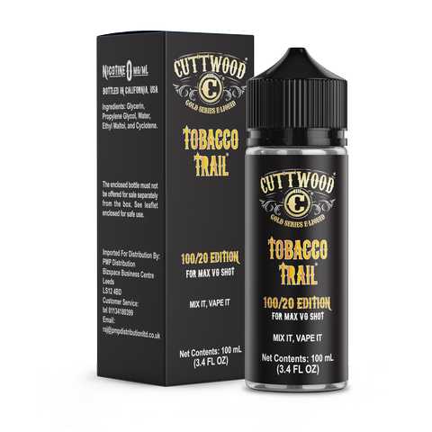 Cuttwood The Sauce Boss 100ml Shortfills Tobacco Trail On White Background