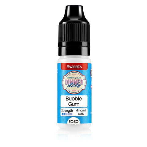 Dinner Lady Sweets 50/50 10ml E-Liquids 6mg / Bubble Gum On White Background