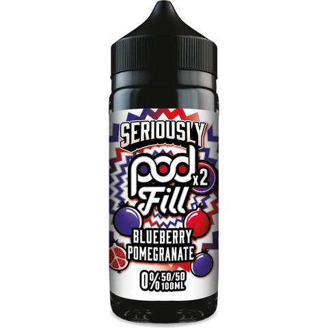 Doozy Seriously Pod Fill X2 Blueberry Pomegranate 100ml Shortfill Default Title