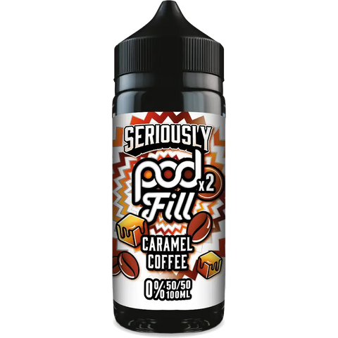 Doozy Seriously Pod Fill X2 Caramel Coffee 100ml Shortfill Default Title