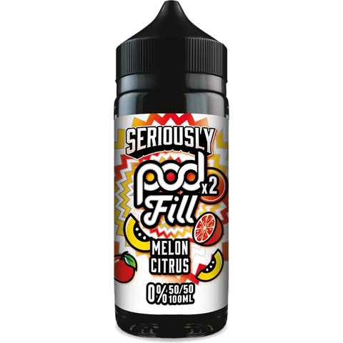 Doozy Seriously Pod Fill X2 Melon Citrus 100ml Shortfill Default Title