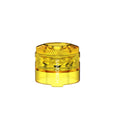 Dovpo x Across Vape Samdwich RDA Translucent Polished Top Caps Side Air Intake - Amber On White Background