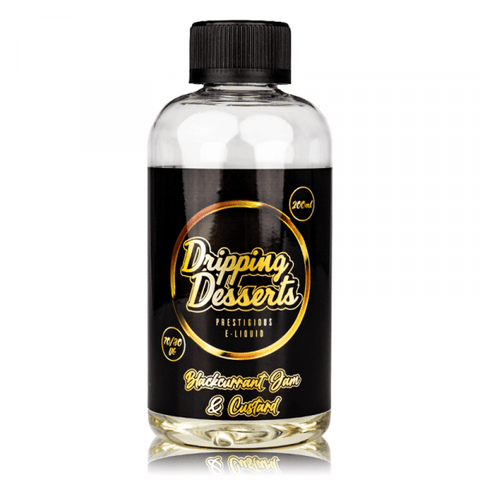 Dripping Desserts 200ml Shortfill E-Liquid Blackcurrant Jam & Custard