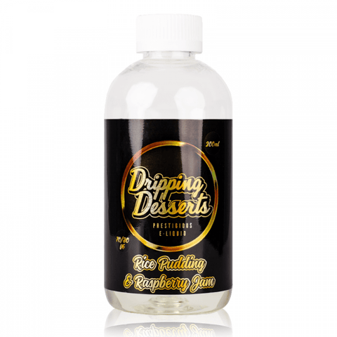 Dripping Desserts 200ml Shortfill E-Liquid Rice Pudding & Raspberry Jam