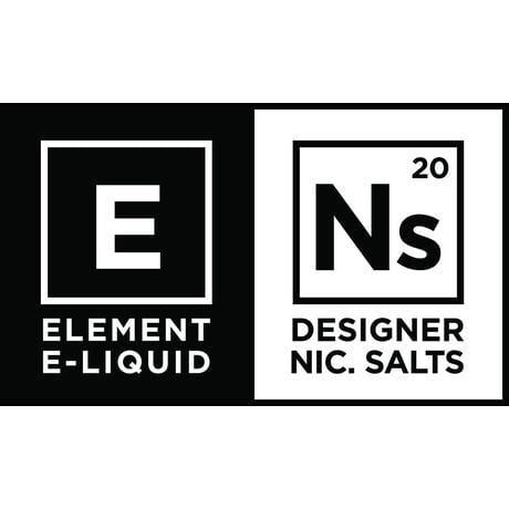 Element NS Nic Salt 10ml Juice Range On White Background