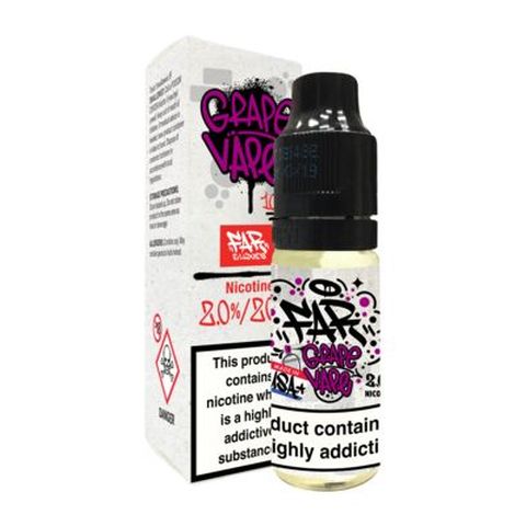 Element NS Nic Salt 10ml Juice Range Grape Vape / 5mg On White Background