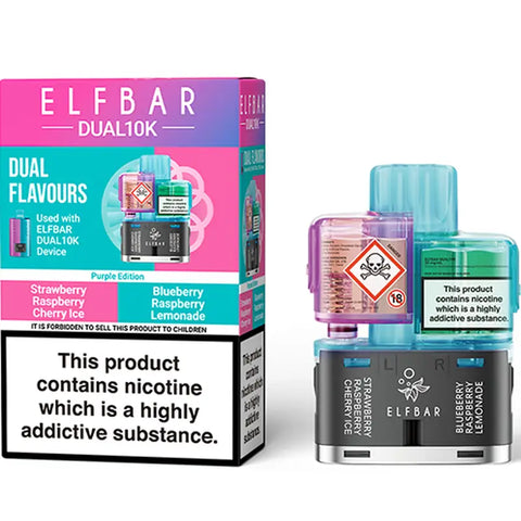 Elf Bar Dual 10k Replacement Pods Purple Edition