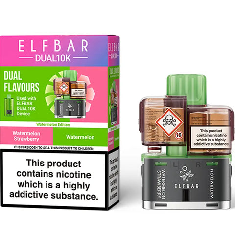 Elf Bar Dual 10k Replacement Pods Watermelon Edition