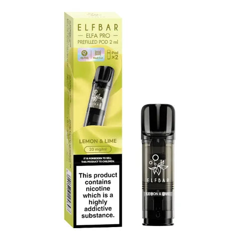 Elf Bar Elfa Pro Pre-filled Pods 20mg Lemon & Lime