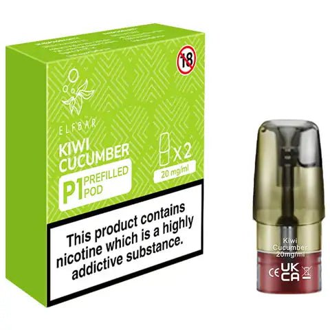 Elf Bar Mate P1 Prefilled Pods (2 Pods) Kiwi Cucumber