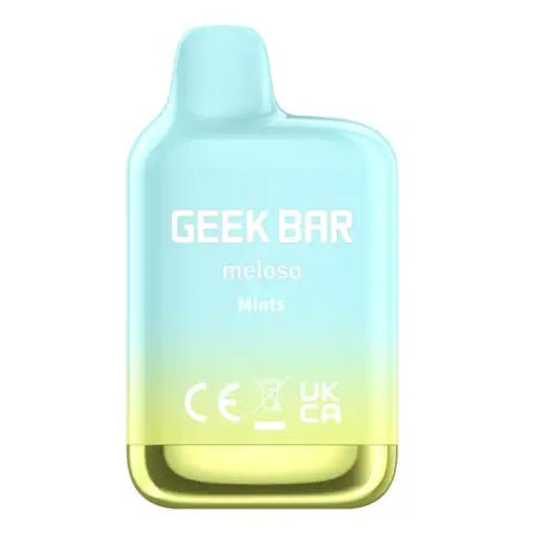Geek Bar Meloso Mini Disposable Vape Mints On White Background