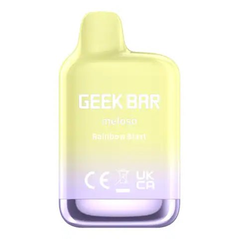Geek Bar Meloso Mini Disposable Vape Rainbow Blast On White Background
