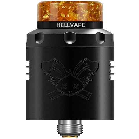 Hellvape Dead Rabbit RDA V3 Matte Full Black On White Background