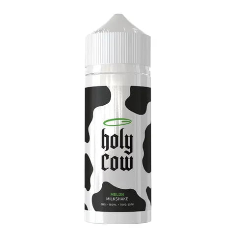 Holy Cow 100ml Shortfill E-Liquids Melon Milkshake On White Background