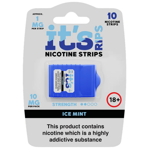 It's Rips Nicotine Strips Ice Mint 1mg