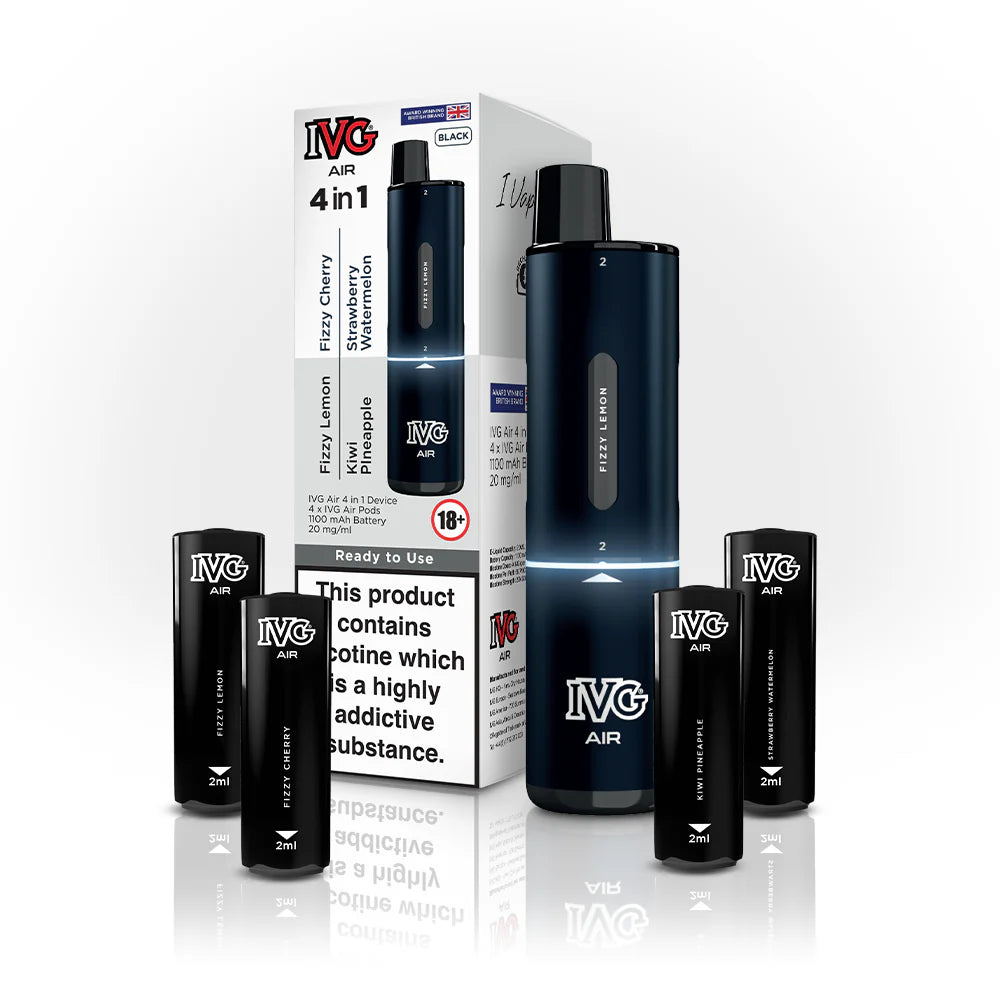 IVG Air 4 in 1 Pod Kit - Switch Between 4 Flavours Easily IVG Air 4 in 1 Pod Kit - Switch Between 4 Flavours Easily