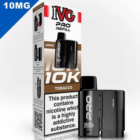IVG Pro Prefilled Replacement Pods Tobacco 10mg