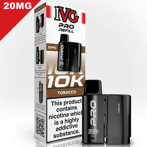 IVG Pro Prefilled Replacement Pods Tobacco 20mg