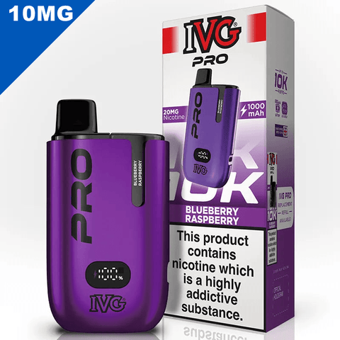IVG Pro Vape Pod Kit Blueberry Raspberry 10mg