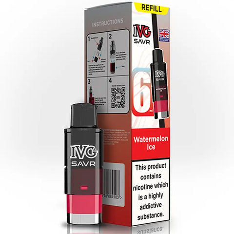 IVG SAVR Prefilled Replacement Vape Pods Watermelon Ice